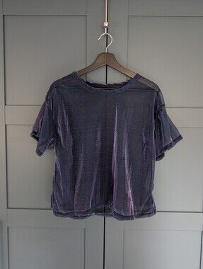 Shein Iridescent Mesh Festival Top | XS |